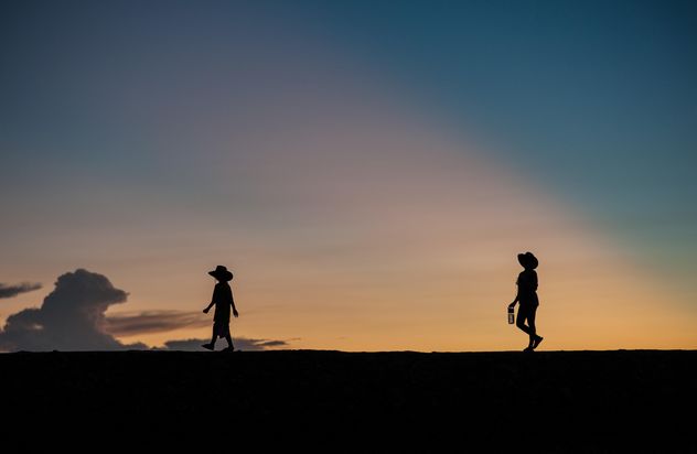 Silhouettes at sunset - image gratuit #271973 