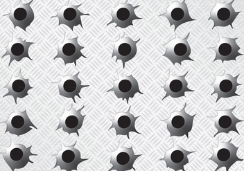 Metal Bullet Holes - Kostenloses vector #272883