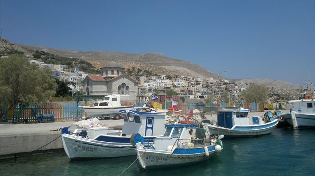Fishing Boats at Kalymnos harbor - image #273583 gratis