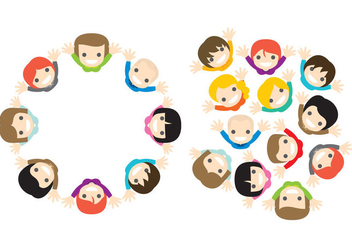 Vector People From Above - vector gratuit #274623 