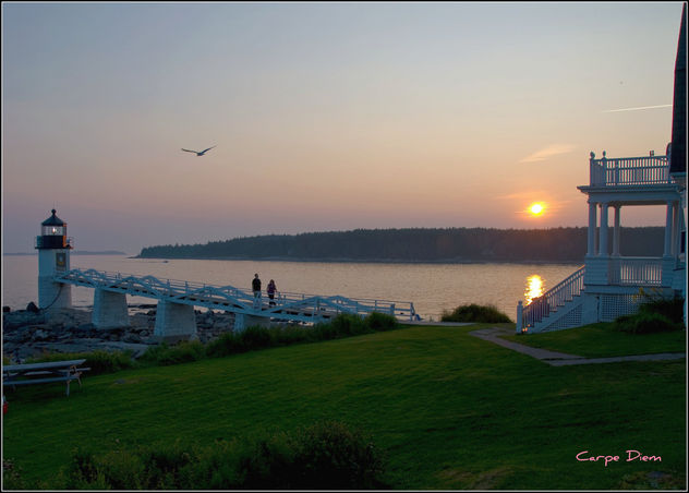 Sunset, Marshall Point Lighthouse - image gratuit #280353 