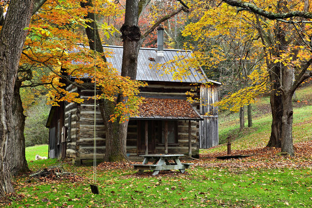 Fall Country Cabin - image gratuit #290003 