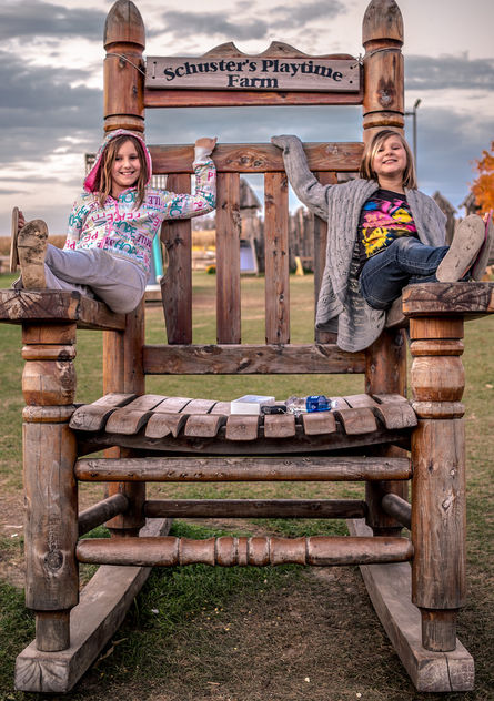 The Schuster's Playtime Chair and my Daughters - image gratuit #294433 