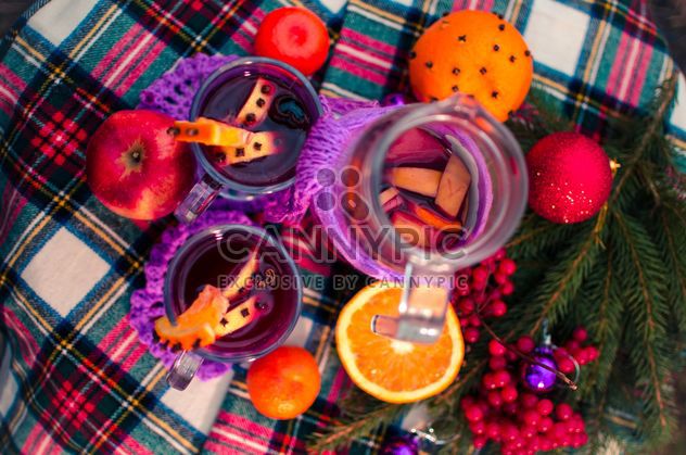 hot mulled wine in beautiful glasses - Free image #297523