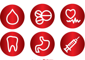 Medicine And Health Icons - vector #297623 gratis