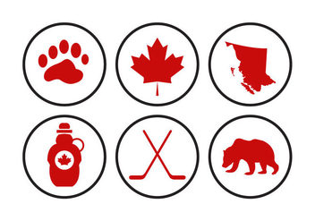 Canada Icons Vectors - vector gratuit #297853 