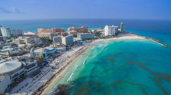 Cancun beach aerial - Luftbild - Free image #299343