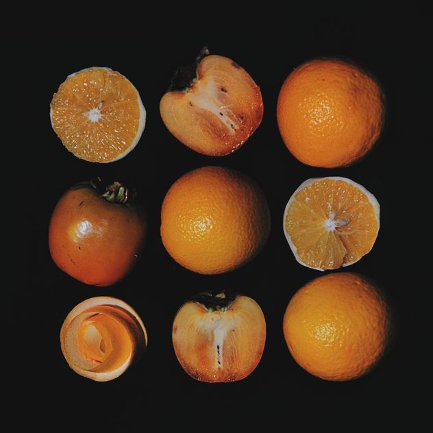 Persimmons and Orange slices - Free image #301963