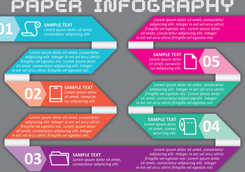 Paper Infography Vector - Kostenloses vector #303523