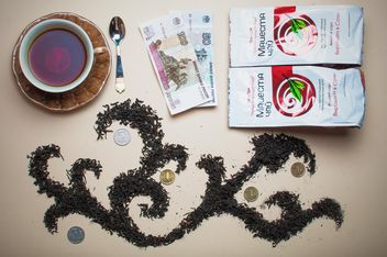 Dry tea, money and cup of tea - бесплатный image #303943