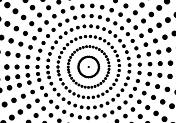 Dot pattern black white - vector #305153 gratis