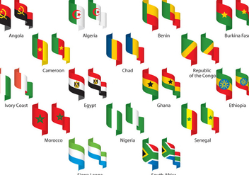 Africa Ribbons - Free vector #305173