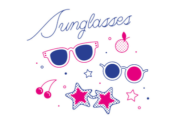 Free Sunglasses Vector - vector gratuit #305843 