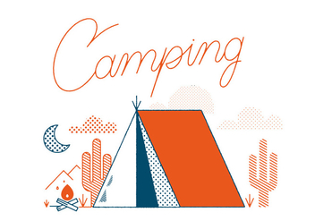 Free Camping Vector - Kostenloses vector #305883