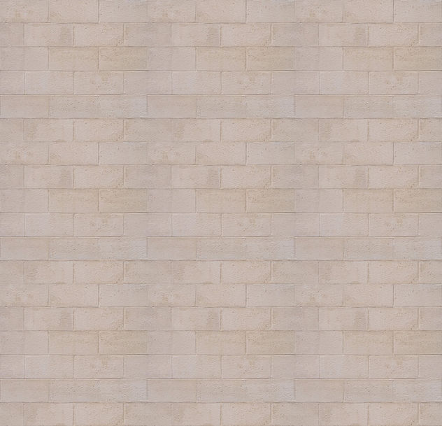 White brick wall texture (3x tiled) - image gratuit #311483 