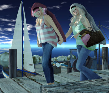 Blondes on the Boardwalk - image #315393 gratis