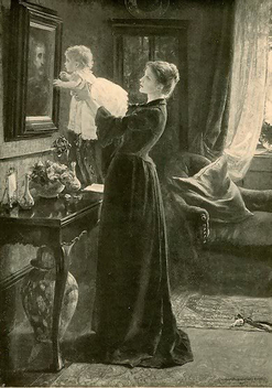 Young Widow with Child, Circa 1900 - бесплатный image #316543