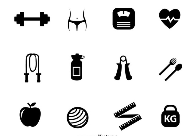 Diet Black Icons - Free vector #317663