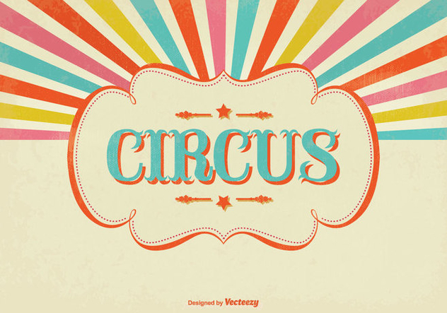 Colorful Sunburst Circus Illustration - Kostenloses vector #328313