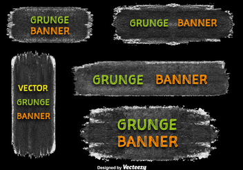 Grunge banner vectors - Free vector #328833