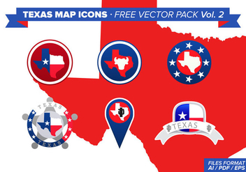 Texas Map Icons Free Vector Pack - Kostenloses vector #329533