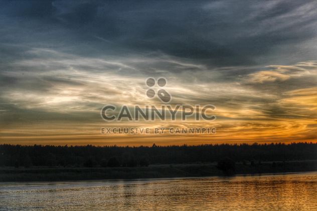 Sunset on a lake - Free image #329953