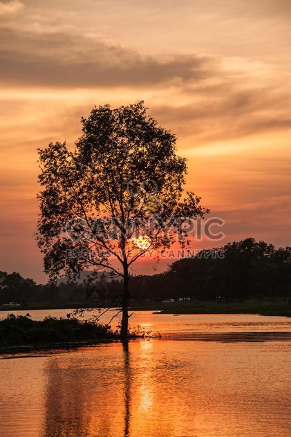 Sunset at river - Kostenloses image #329973