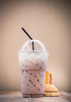 Iced coffee in plastic glass - Free image #330433
