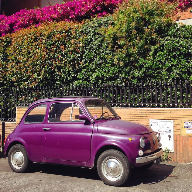 Violet Fiat 500 car - image gratuit #331283 