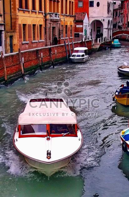 Boats on Venice channel - Free image #334973