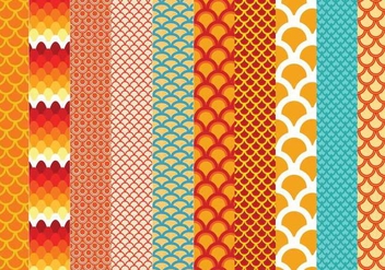 Free Fish Scale Patterns - Kostenloses vector #337723