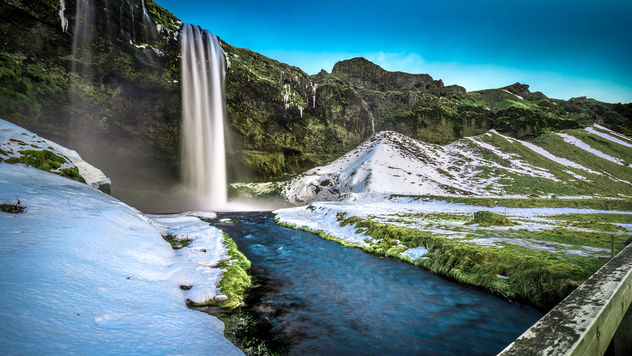 Seljalandsfoss Waterfall - Iceland - Travel photography - Kostenloses image #342813
