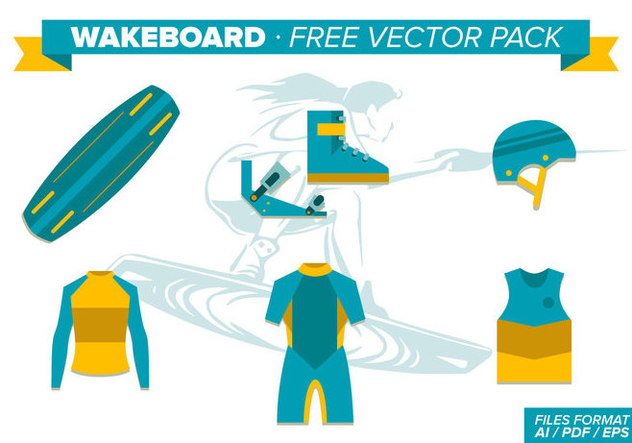 Wakeboard Free Vector Pack - Kostenloses vector #343303