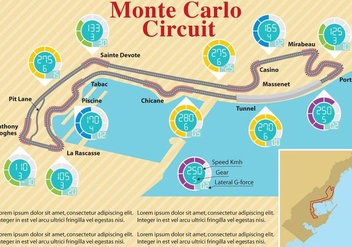 Monte Carlo Circuit - Free vector #343803