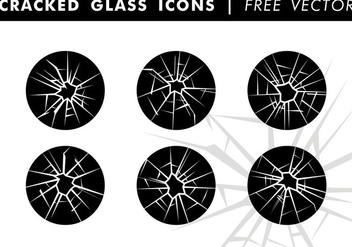 Cracked Glass Icons Free Vector - бесплатный vector #344693