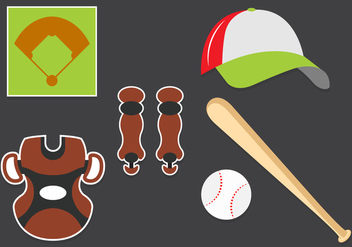 Vector Set of Baseball Symbols - vector gratuit #345603 