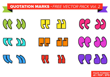 Quotation Mark Free Vector Pack Vol. 2 - Kostenloses vector #346383