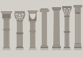 Roman Pillar Vectors - vector #348153 gratis