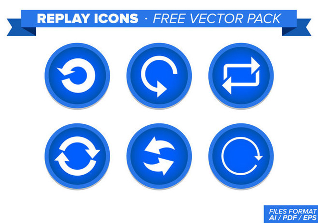 Replay Icons Free Vector Pack - Free vector #348303