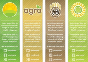 Agro Vertical Banners - vector gratuit #348743 