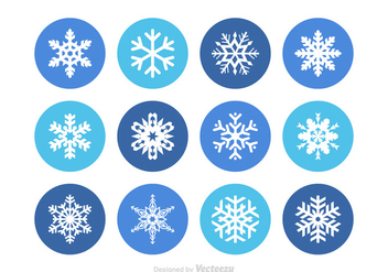 Free Snowflake Vector Set - vector gratuit #349523 