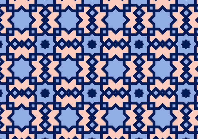 Square Arabic Pattern Vector - Free vector #349763