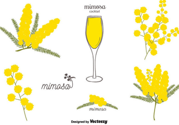 Free Mimosa Vector Set - Kostenloses vector #350683