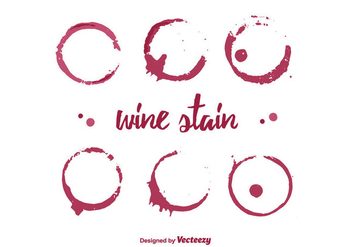 Wine Stain Vector - vector gratuit #350753 