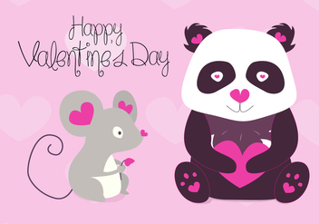Free Valentines Animals Vector - Free vector #351983