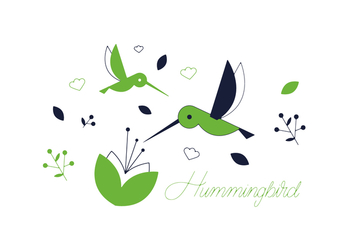 Free Hummingbird Vector - Kostenloses vector #352553