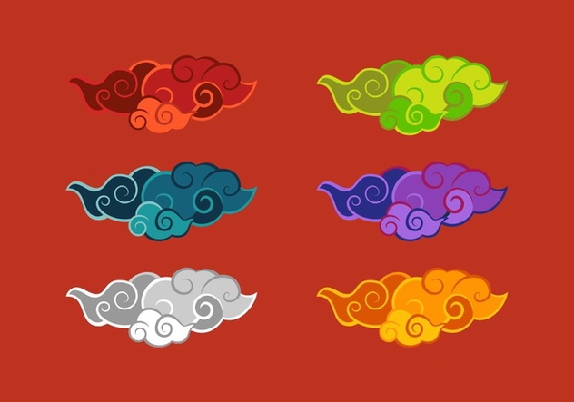 FREE CHINESE CLOUD VECTOR - Free vector #352573