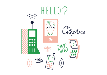 Free Cell Phone Vector - vector gratuit #352663 