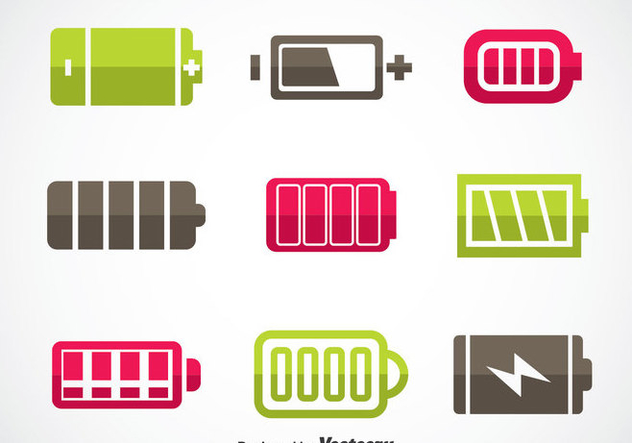 Phone Battery Icons Sets - Kostenloses vector #353483