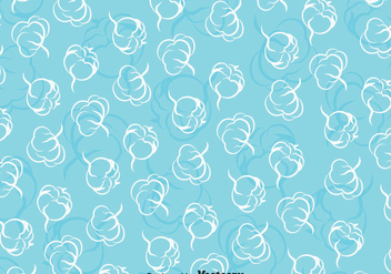 Cotton Plant Blue Pattern - vector #353683 gratis